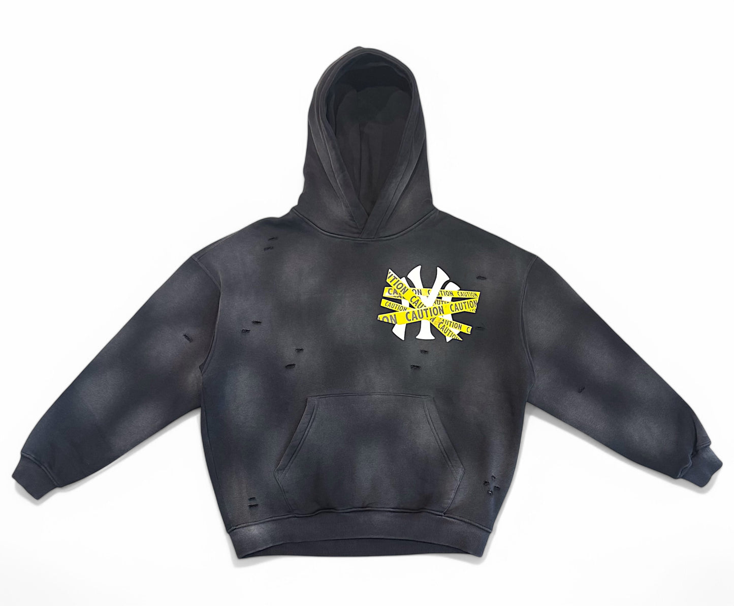 Caution Vintage Hoodie