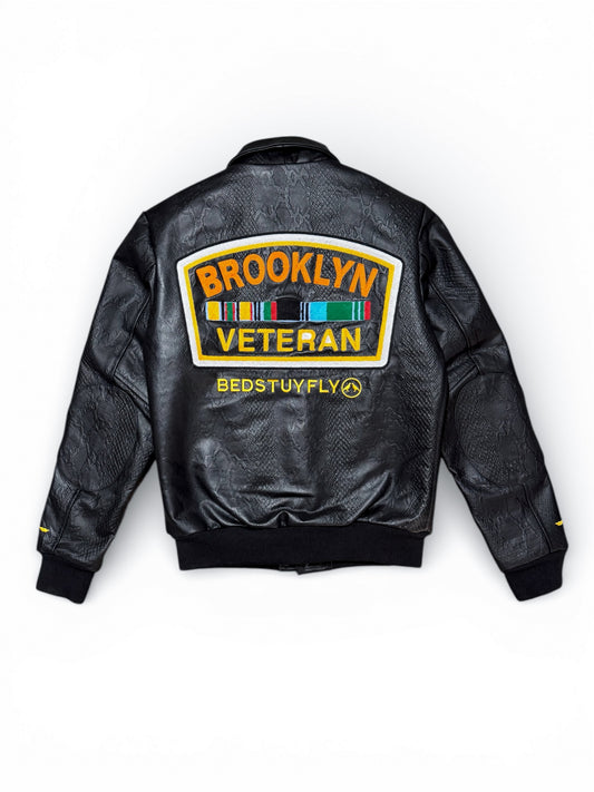 Brooklyn Veteran Snakeskin Leather