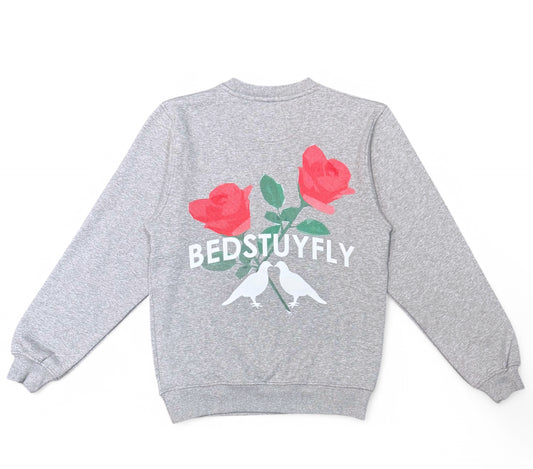 Give'm Roses Sweatshirt Gray