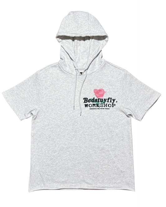 Concrete Rose Short Sleeve Hoodie