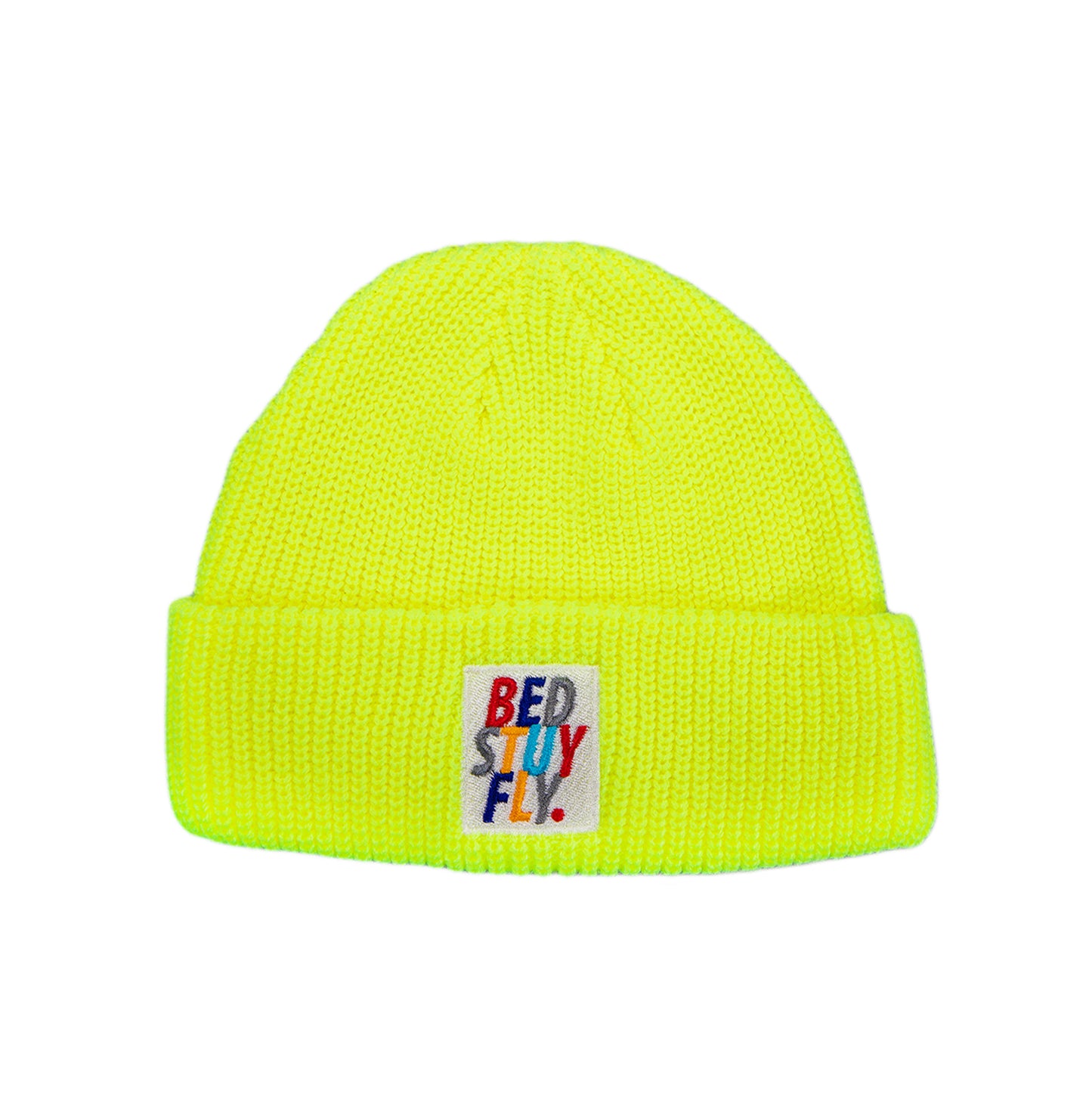 Bedstuyfly Kids Beanie (Neon Yellow) - Bedstuyfly