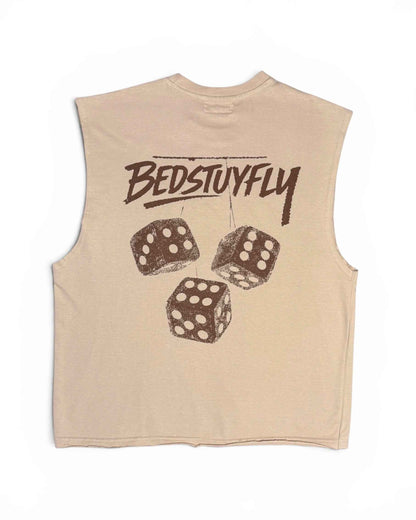 456 Raw Edge Sleeveless T-shirt
