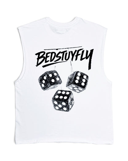 456 Raw Edge Sleeveless T-shirt