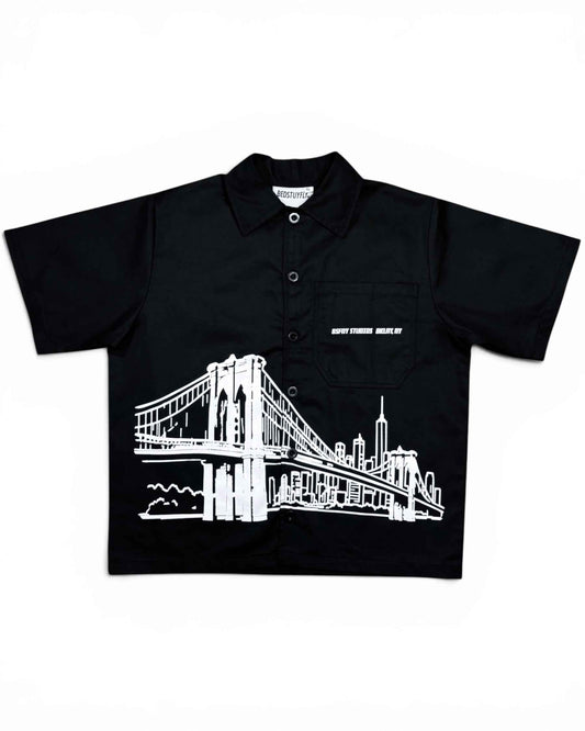 Brooklyn Bridge Button Up (Black)