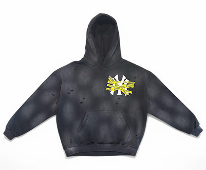 Caution Vintage Hoodie