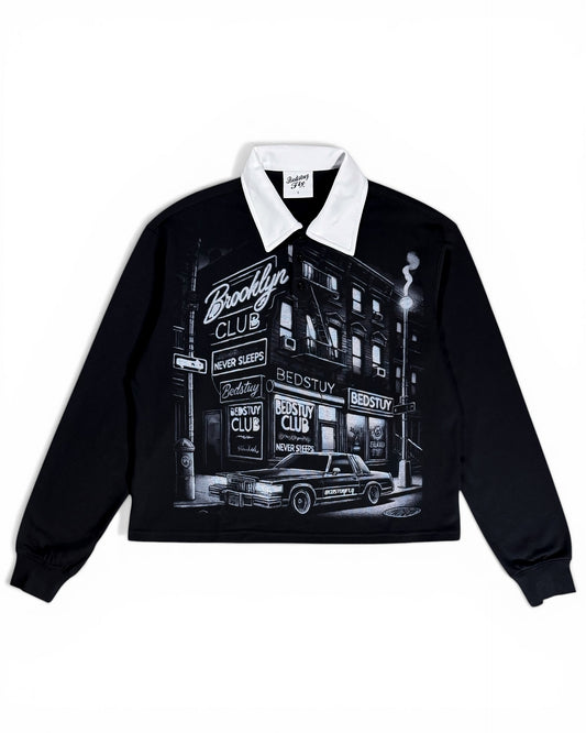 Club 287 Long Sleeve Polo (Black)