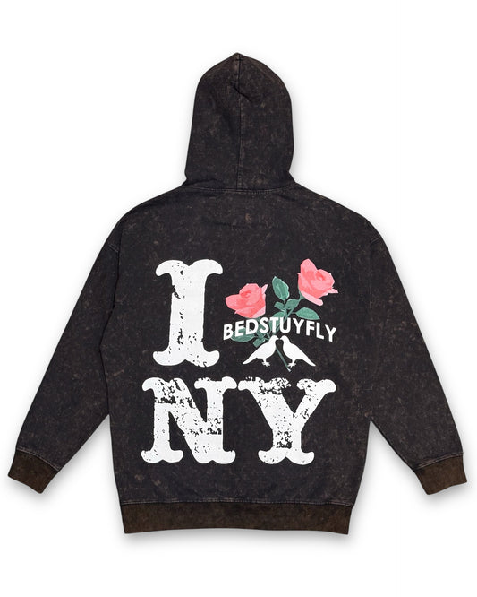 Concrete Rose Vintage Hoodie (Brown)