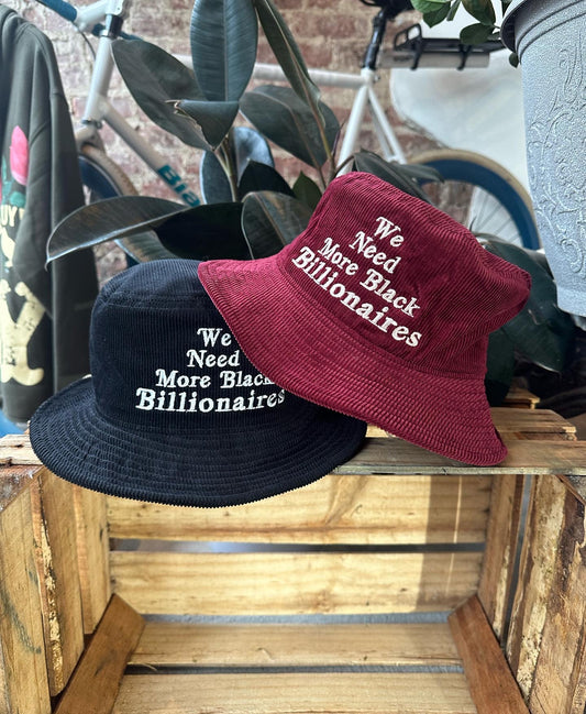Need More Billionaires Corduroy Bucket Hat