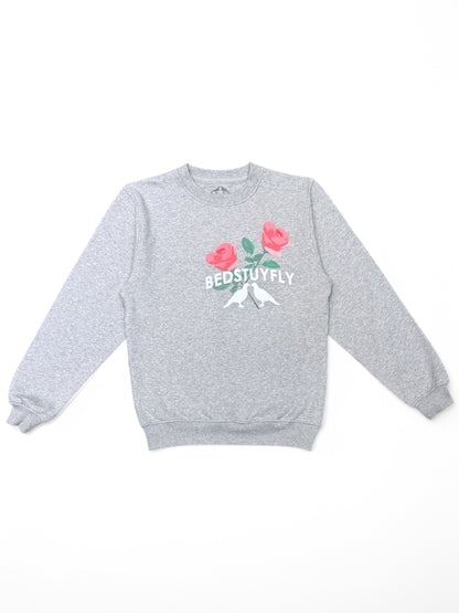 Give'm Roses Sweatshirt Gray