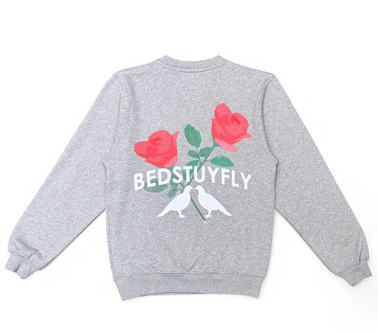 Give'm Roses Sweatshirt Gray
