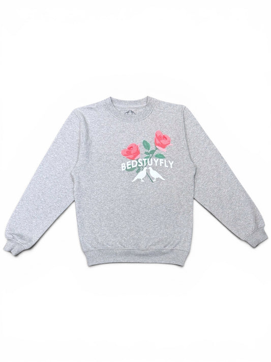 Give'm Roses Sweatshirt Gray
