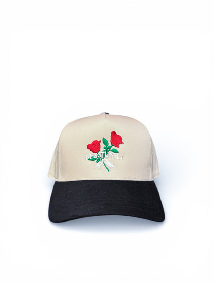 Give’m Roses Suede Cap