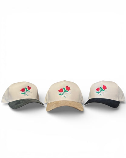 Give’m Roses Suede Cap