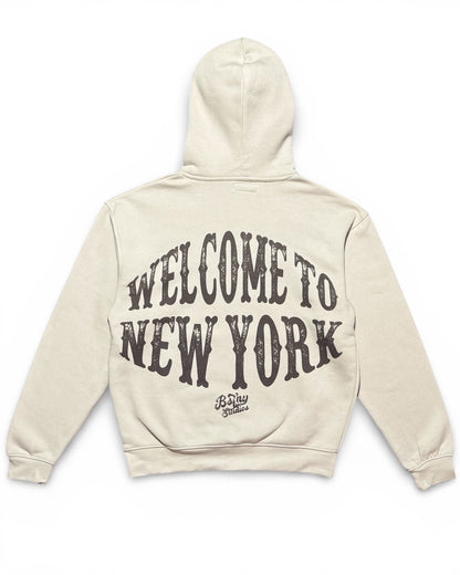 Welcome to New York Hoodie (Cream)