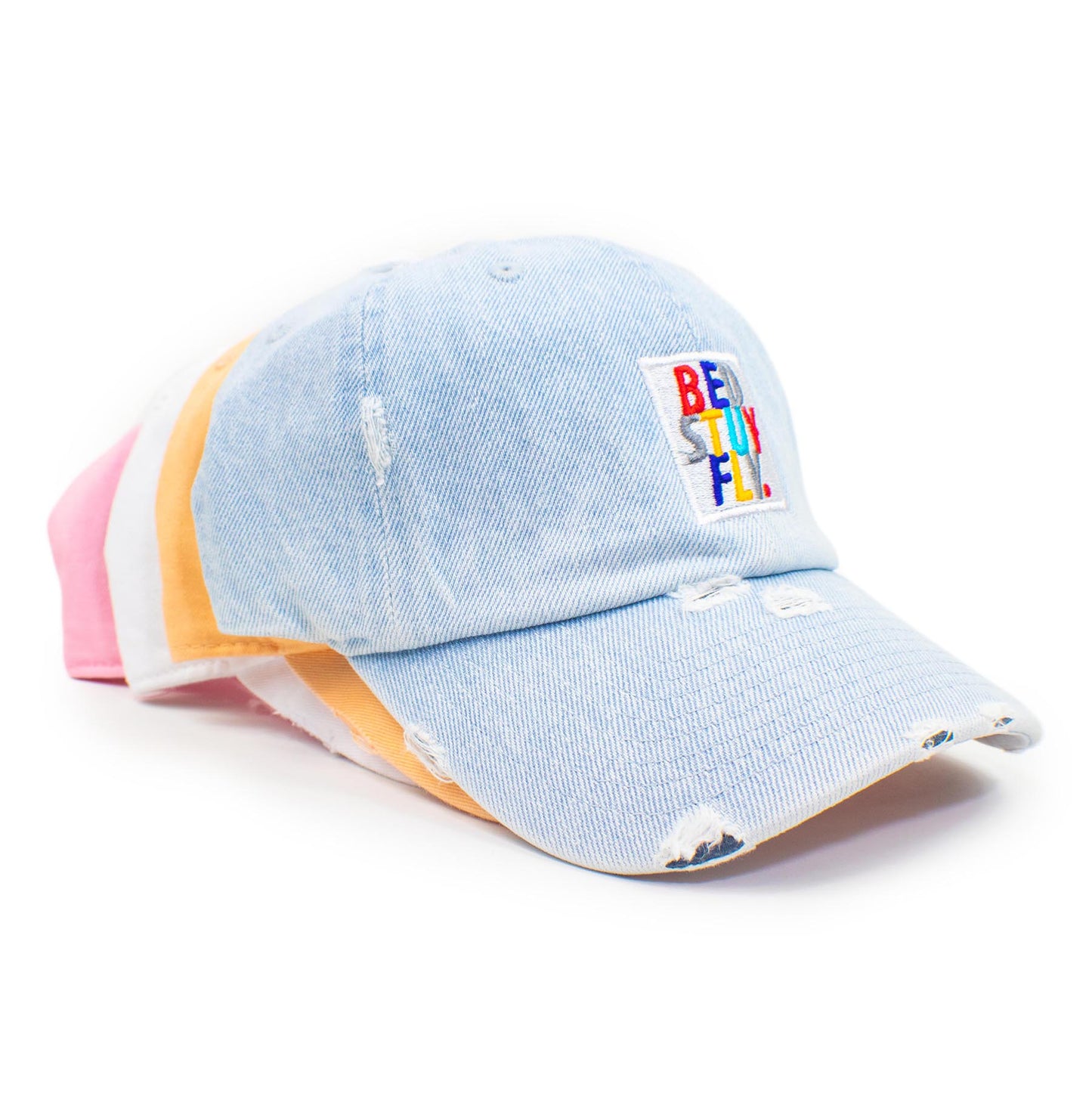 Bedstuyfly Colors Distressed Dad Caps - Bedstuyfly
