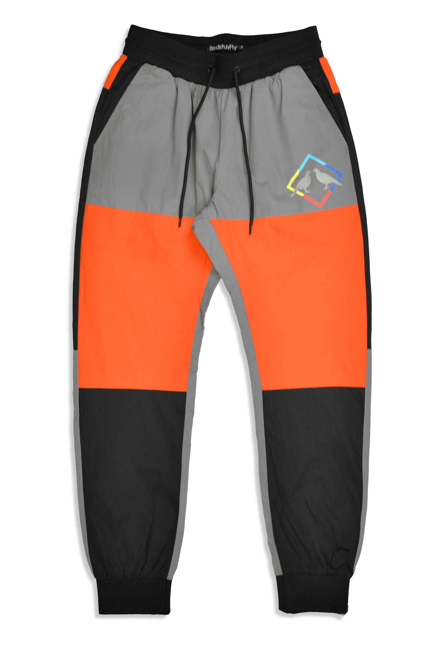 2.0 Tech Pants (Black/Orange) - Bedstuyfly