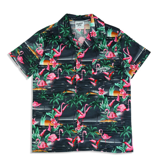 Miami Button Down (Black) - Bedstuyfly