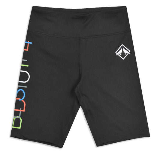 Weekend Shorts Black/Multi (Women) - Bedstuyfly