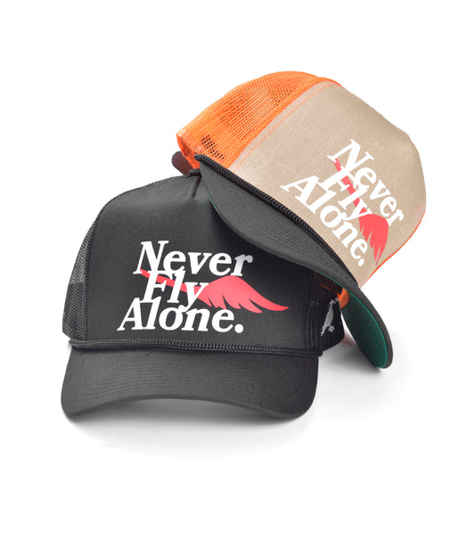 Never Fly Alone Trucker