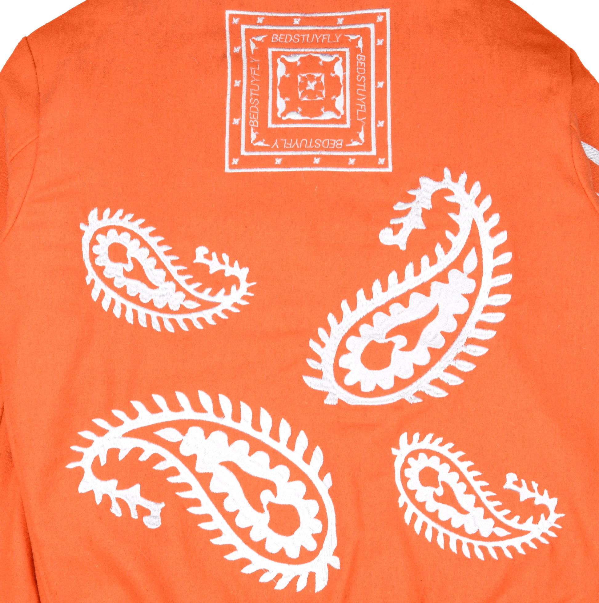 Paisley Varsity (Orange) - Bedstuyfly