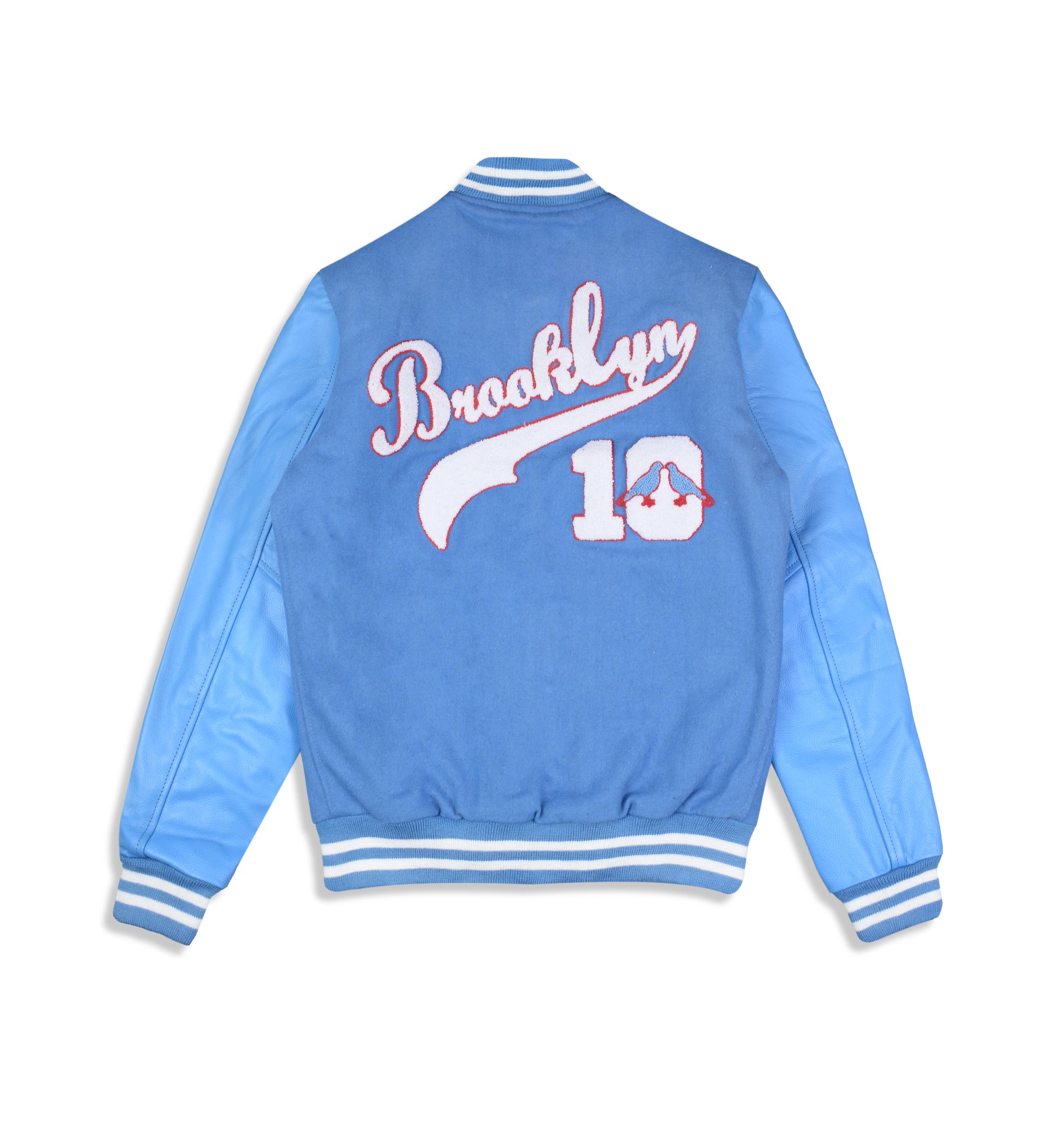 Varsity Brooklyn Dodgers Blue And White Jacket