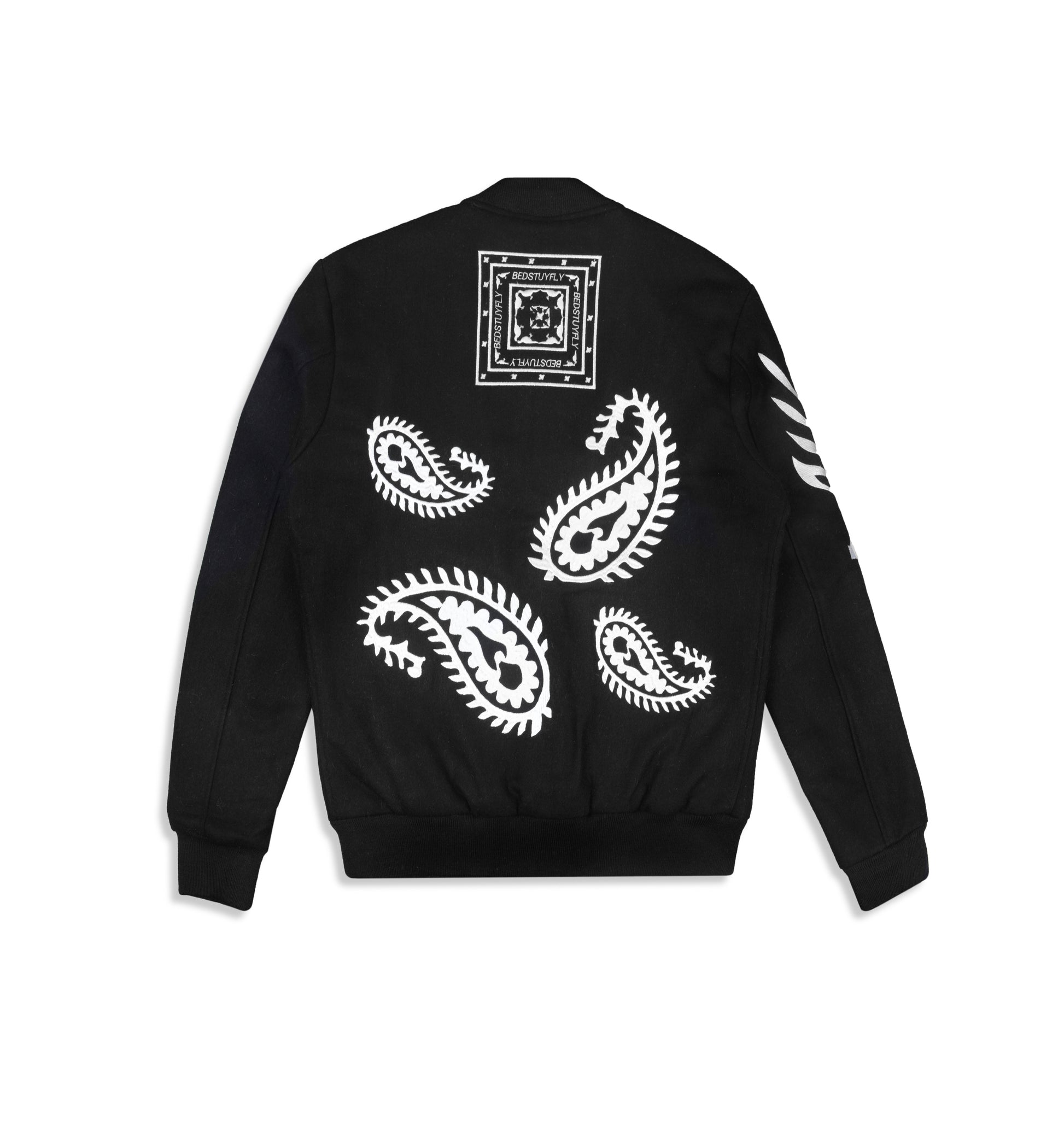 Paisley Varsity (Blk) - Bedstuyfly