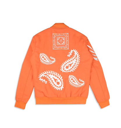 Paisley Varsity (Orange) - Bedstuyfly