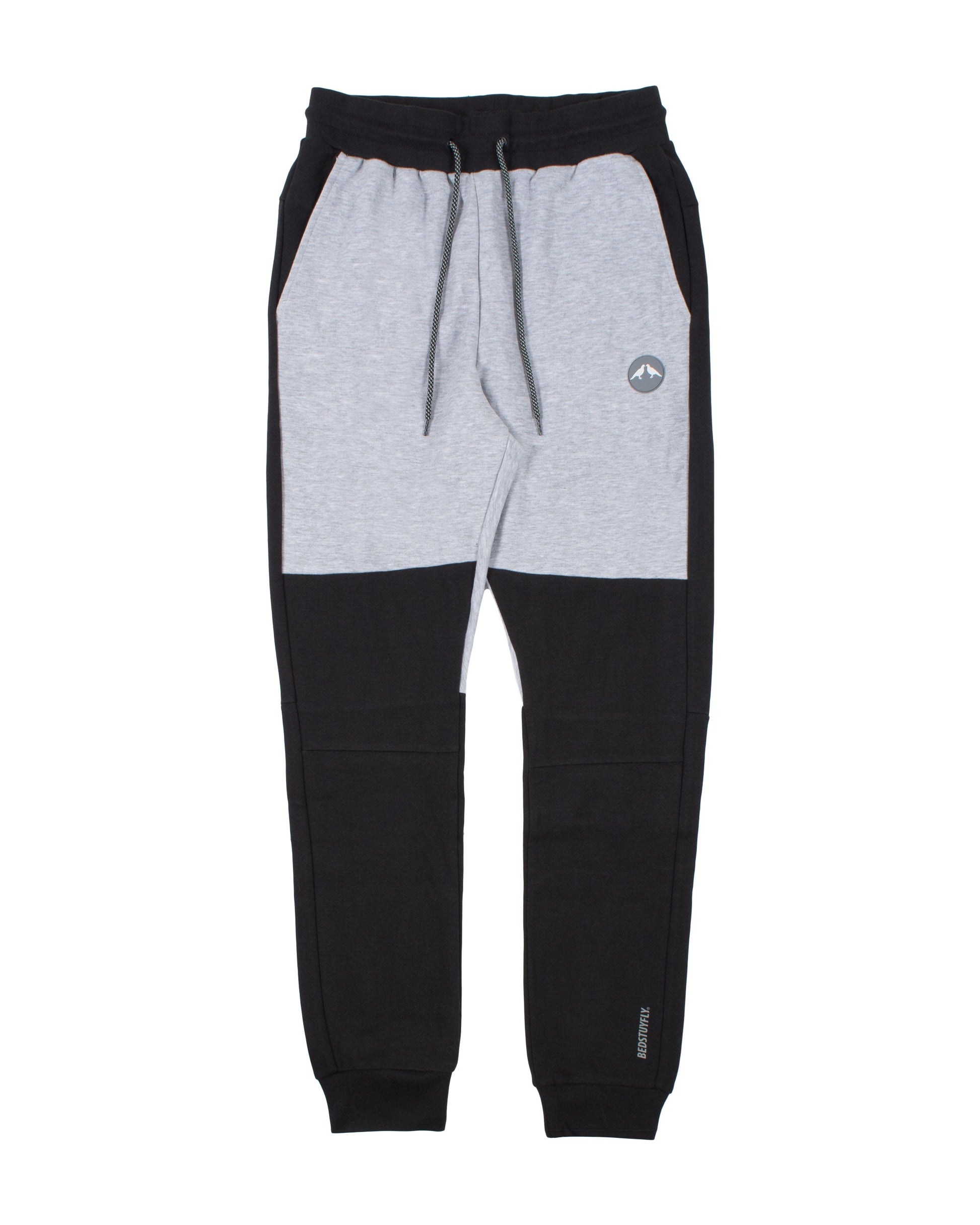 Geo Tech Sweatpants (Black/Gray) - Bedstuyfly