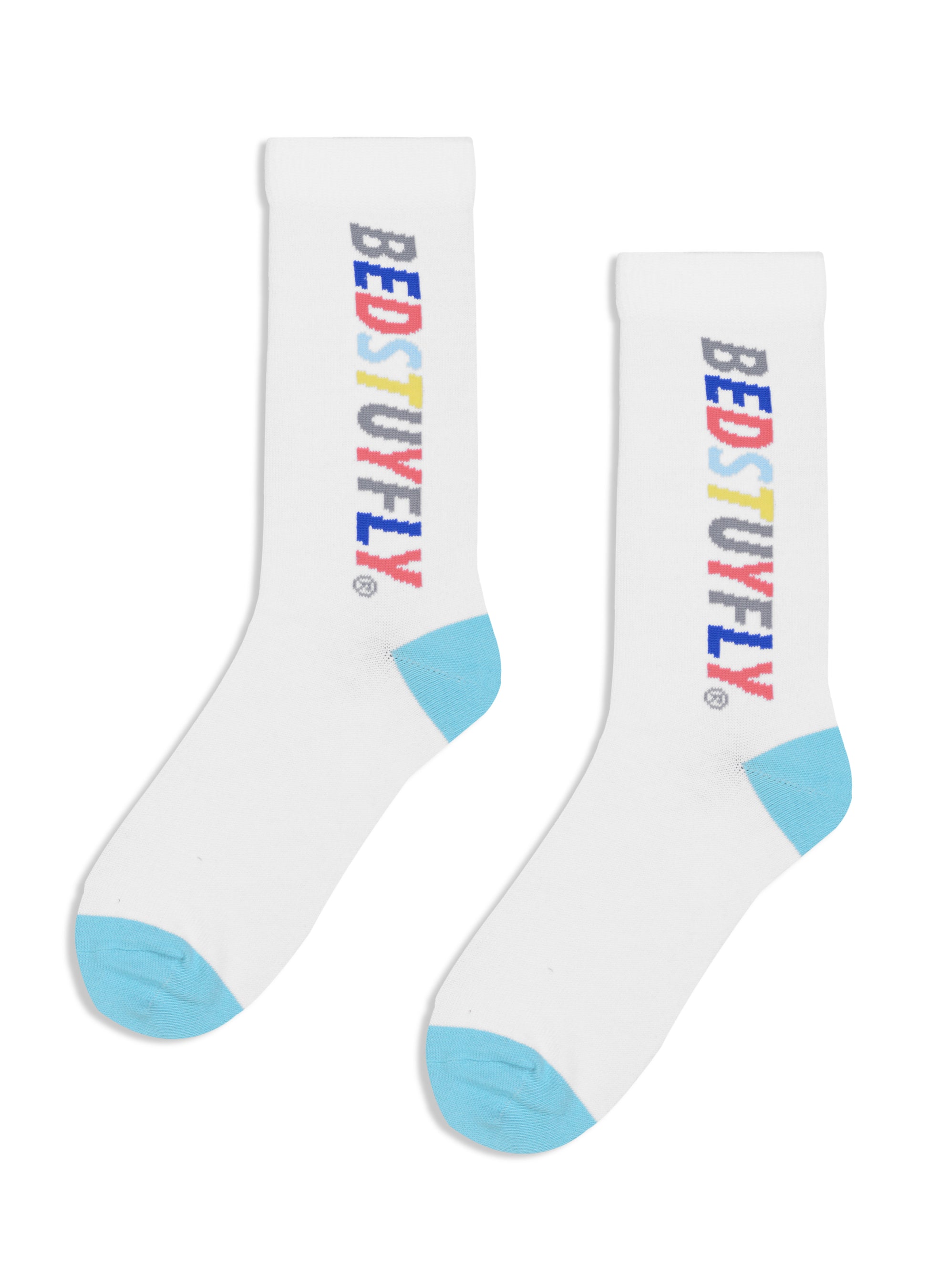 BEDSTUYFLY COLOR SOCKS (White) - Bedstuyfly