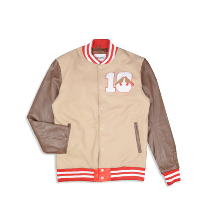 Brooklyn 10 Varsity Jacket (Tan) - Bedstuyfly