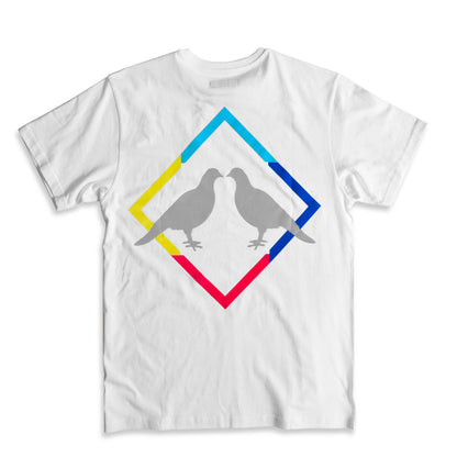2.0 T-Shirt (White/Multi) - Bedstuyfly